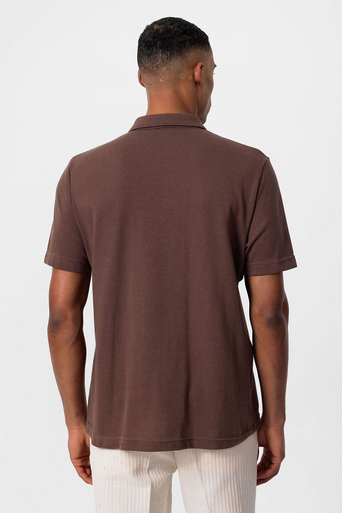 Antioch Polo-Neck Zipper Men's T-Shirt