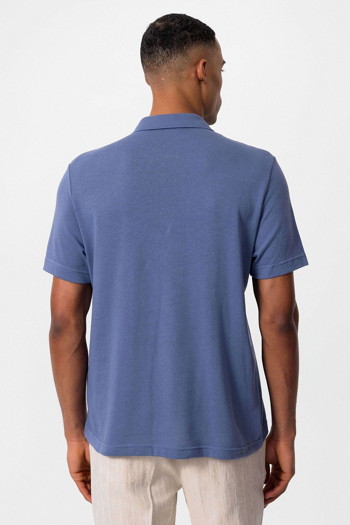 Antioch Polo-Neck Zipper Men's T-Shirt
