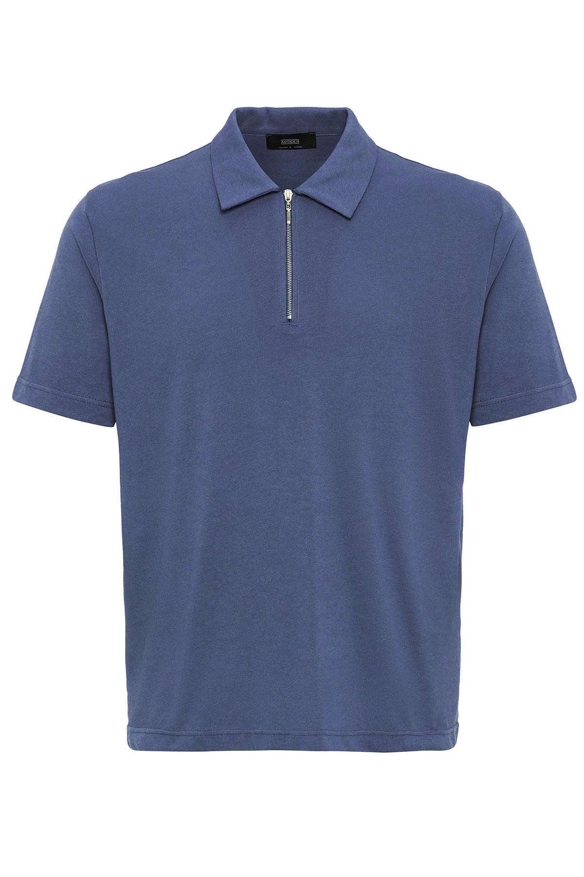 Antioch Polo-Neck Zipper Men's T-Shirt