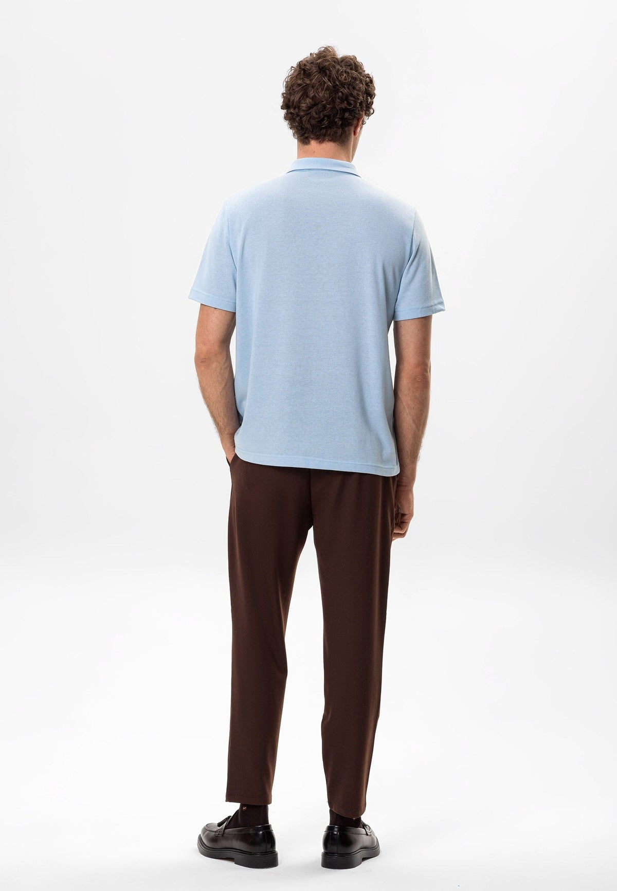 Antioch Polo-Neck Zipper Men's T-Shirt