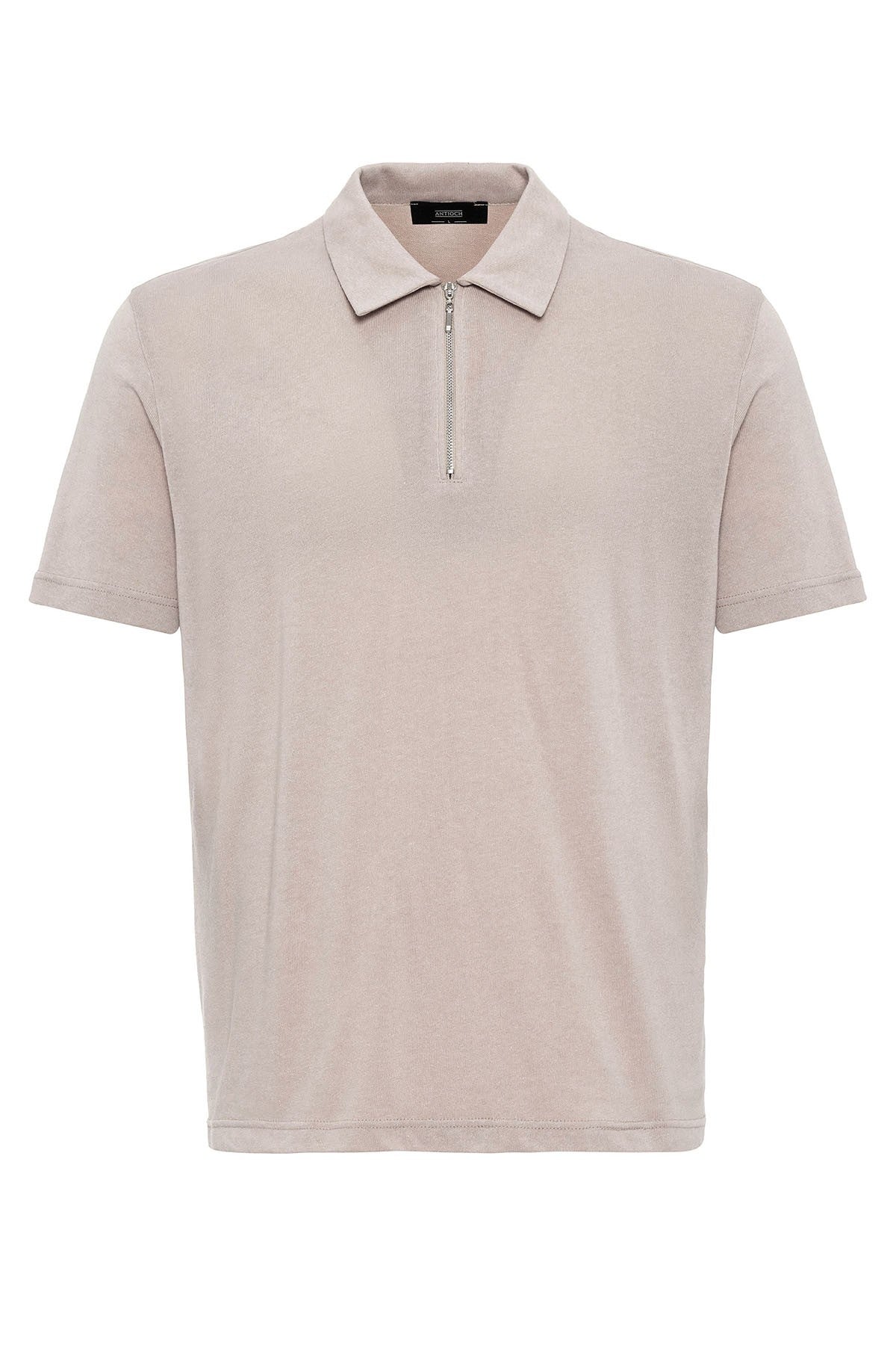 Antioch Polo-Neck Zipper Men's T-Shirt