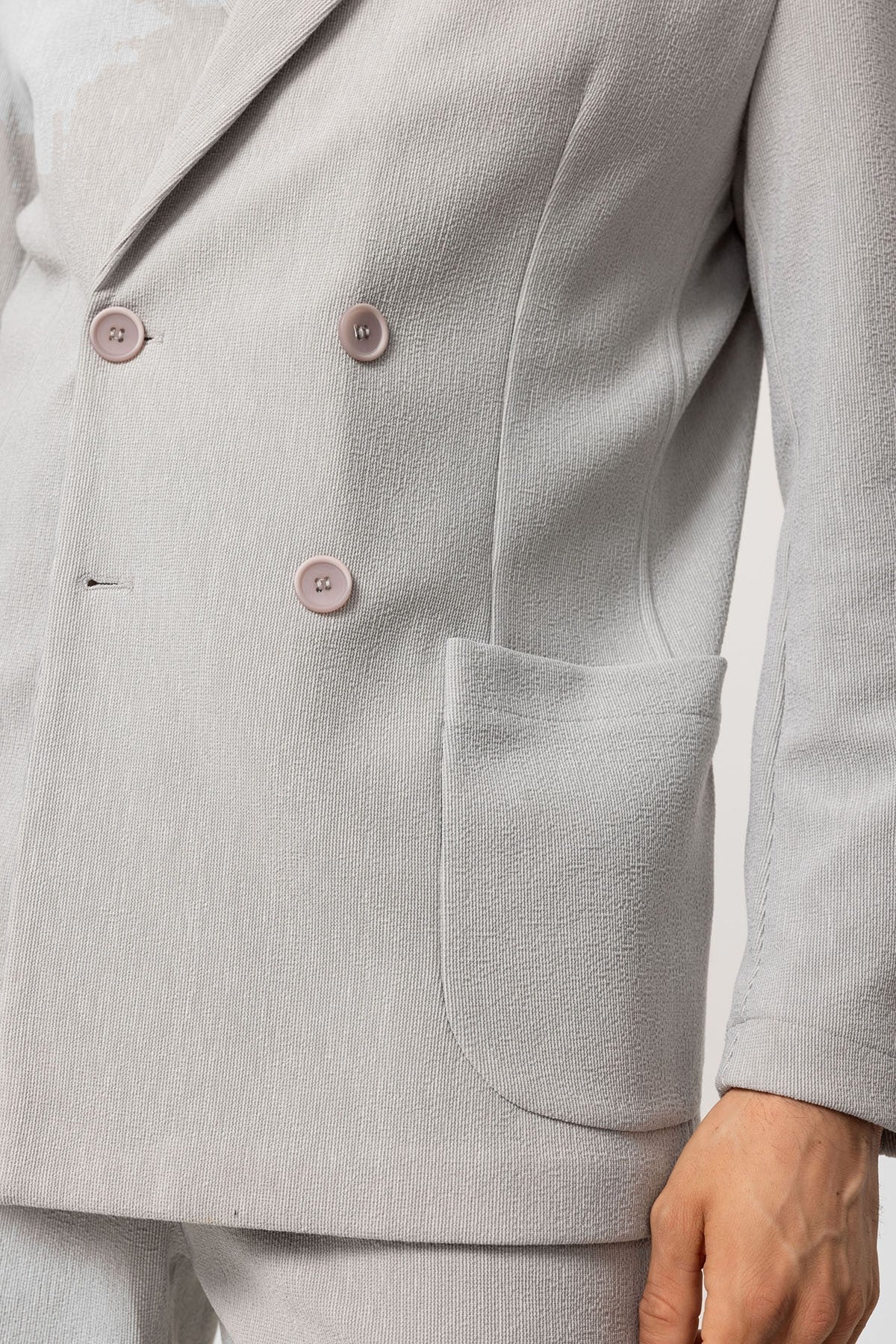 Antioch Cross-Over Collar Relaxed-Fit Men's Suit
