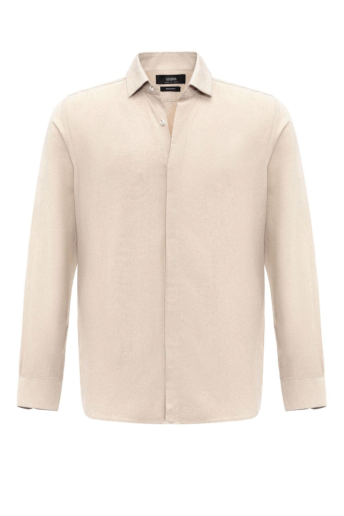 Antioch Hidden-Button Linen-Blend Men's Shirt