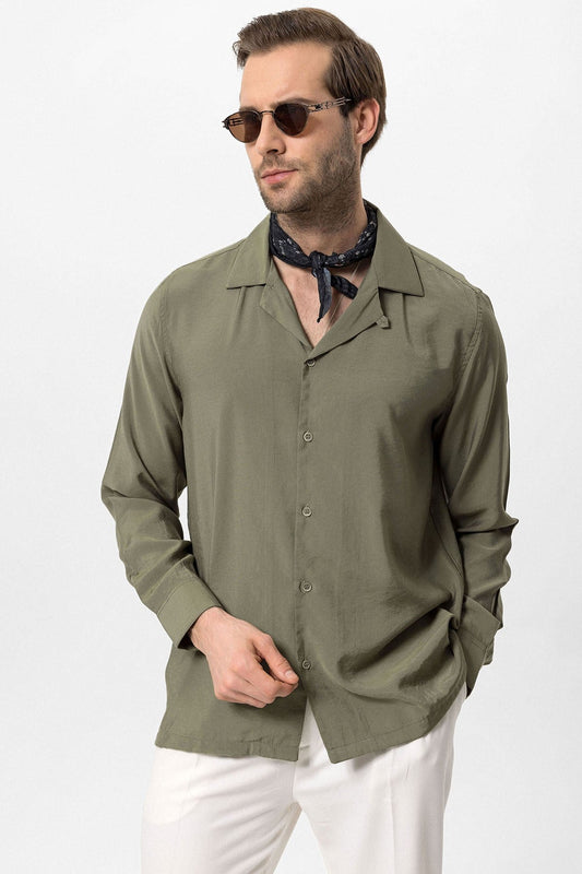 Antioch Apache Collar Long-Sleeve Men's Shirt
