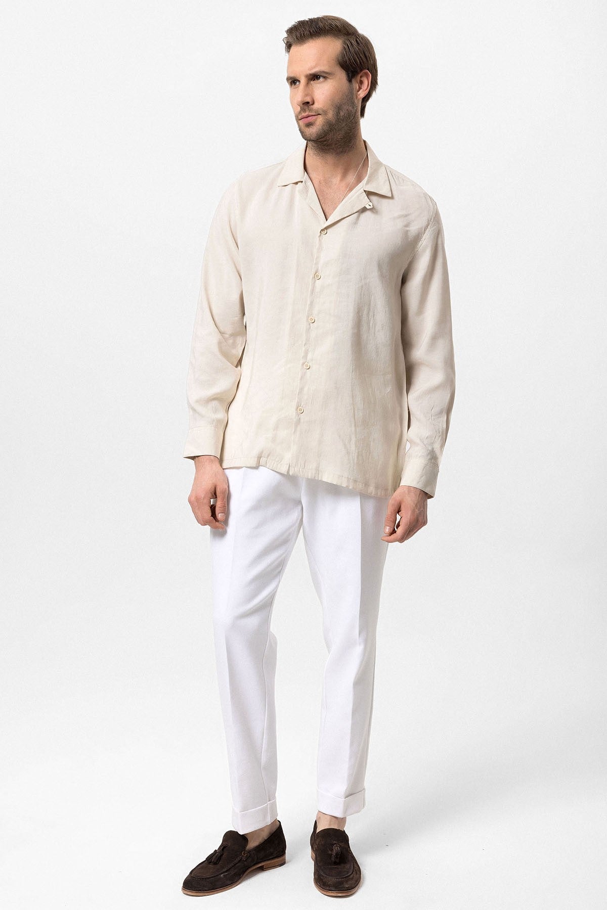Antioch Apache Collar Long-Sleeve Men's Shirt