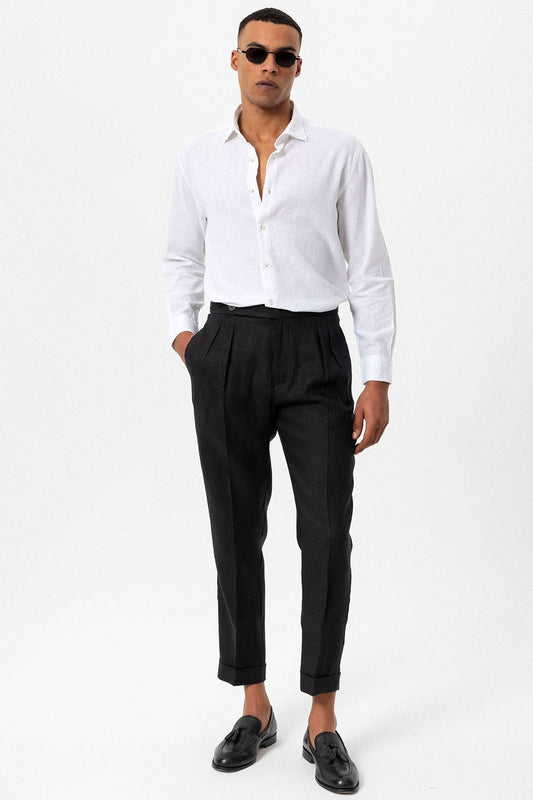 Men's Linen-Blend Shirt