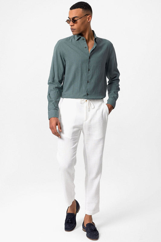 Men's Linen-Blend Shirt