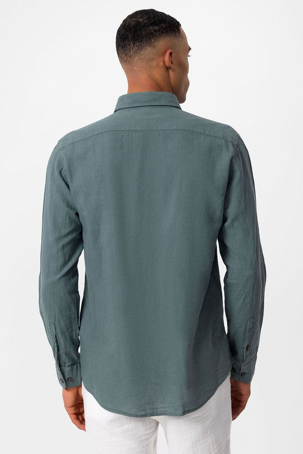 Men's Linen-Blend Shirt