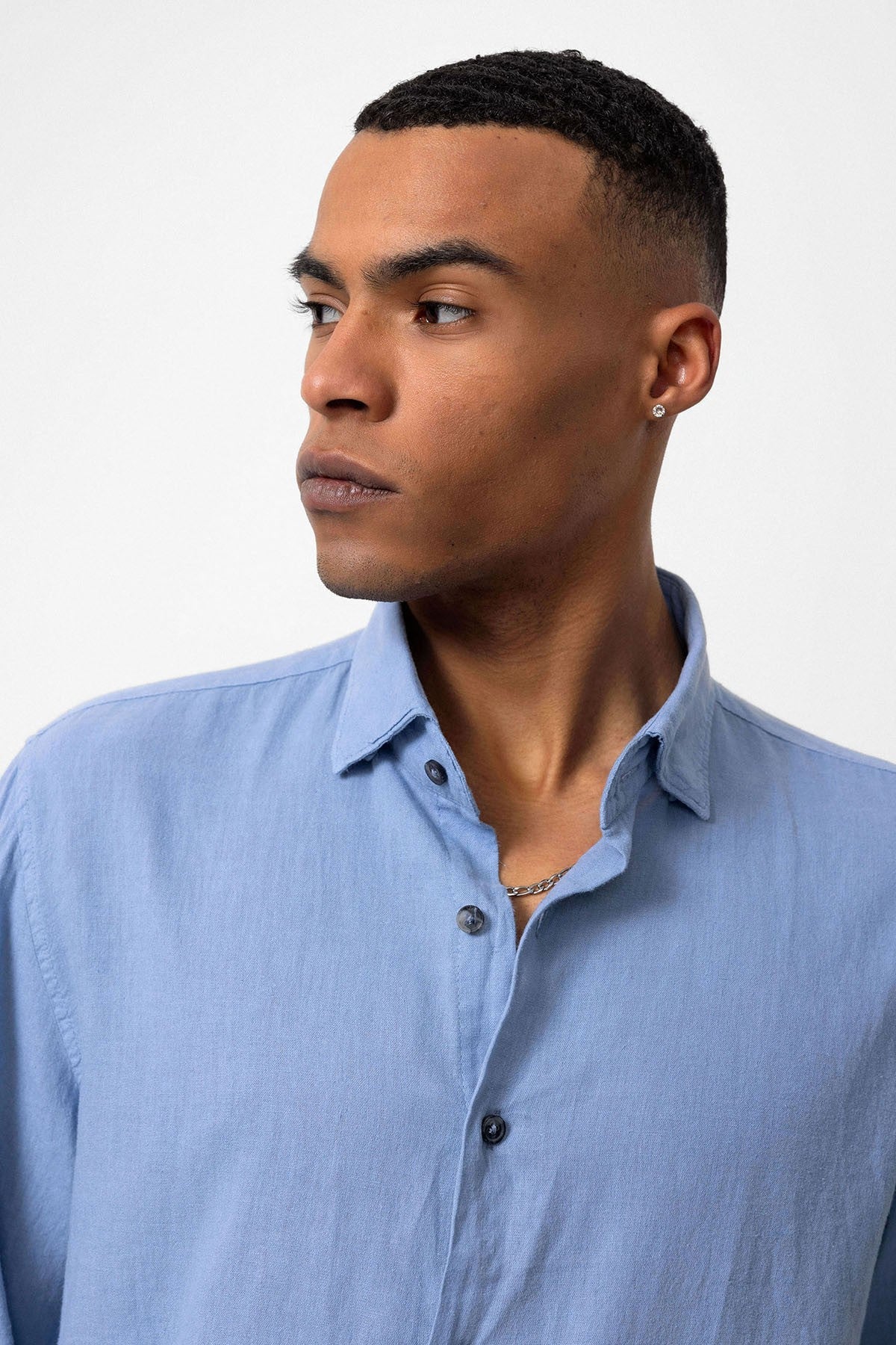 Men's Linen-Blend Shirt