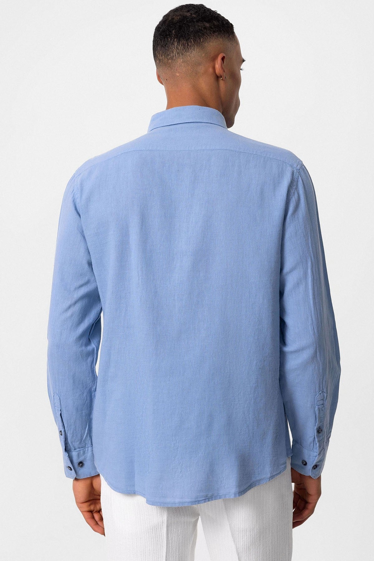 Men's Linen-Blend Shirt