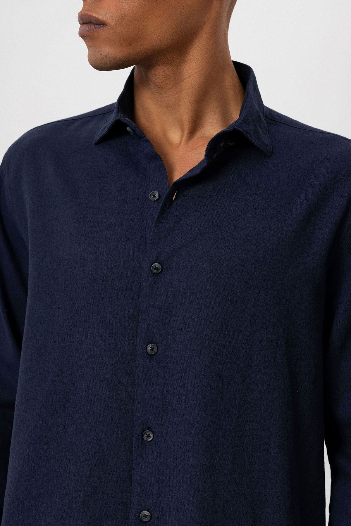 Men's Linen-Blend Shirt
