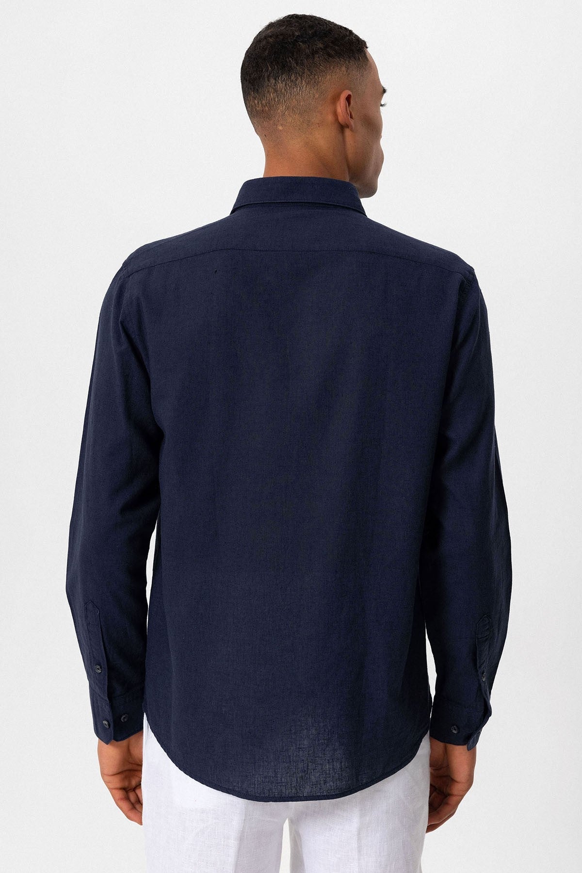 Men's Linen-Blend Shirt