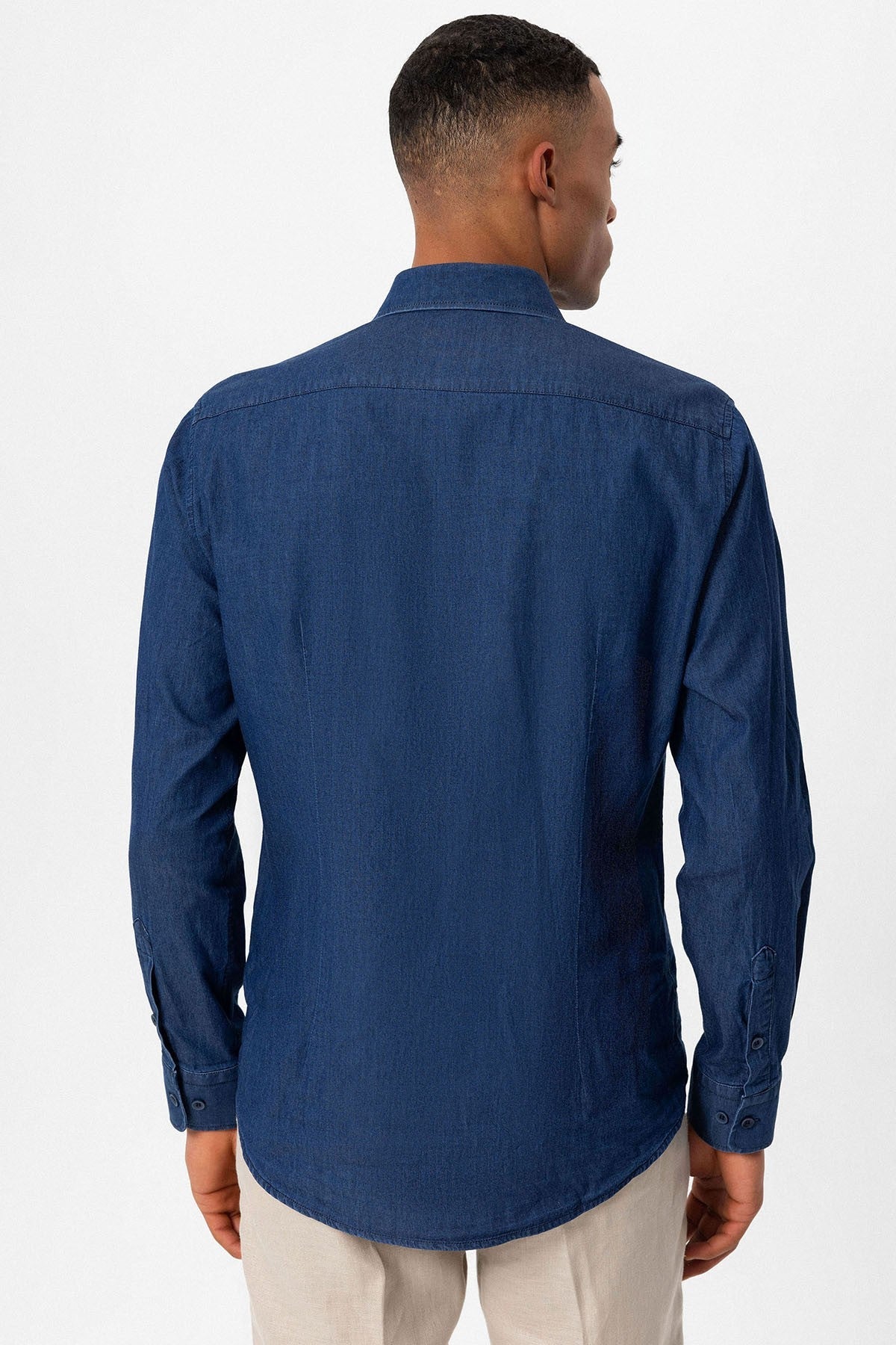 Antioch Men's Long-Sleeve Denim Shirt