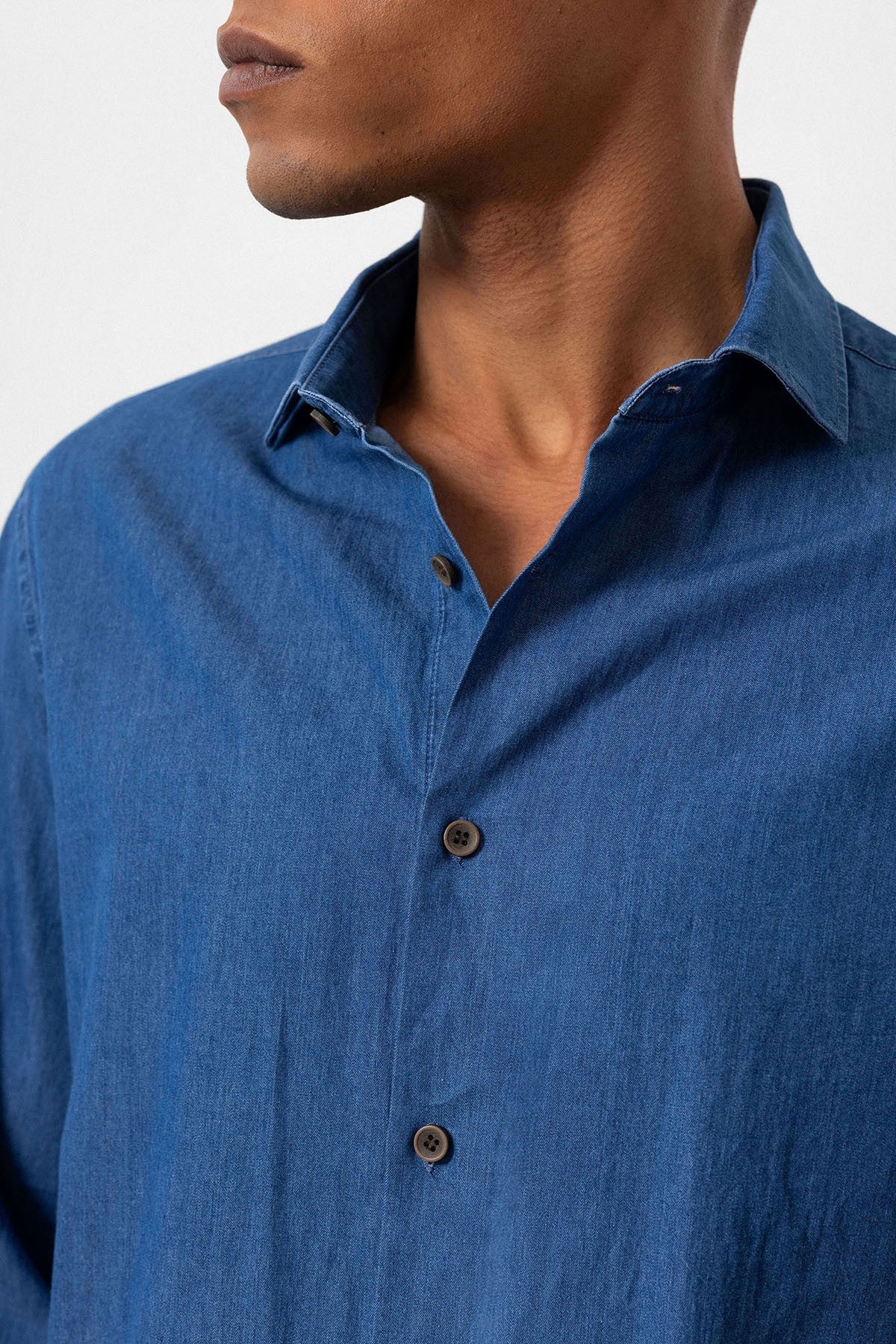 Antioch Men's Long-Sleeve Denim Shirt