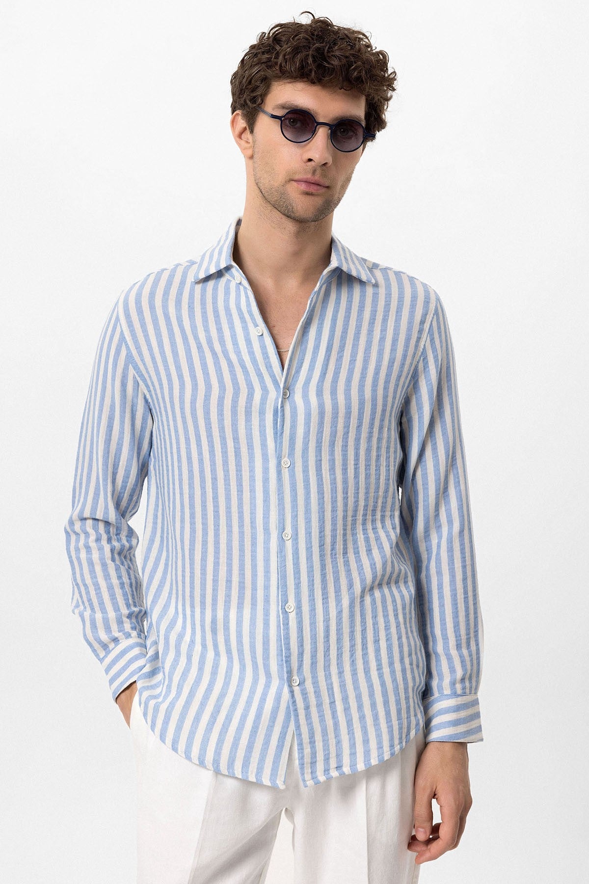 Antioch Contrast-Striped Men's Shirt