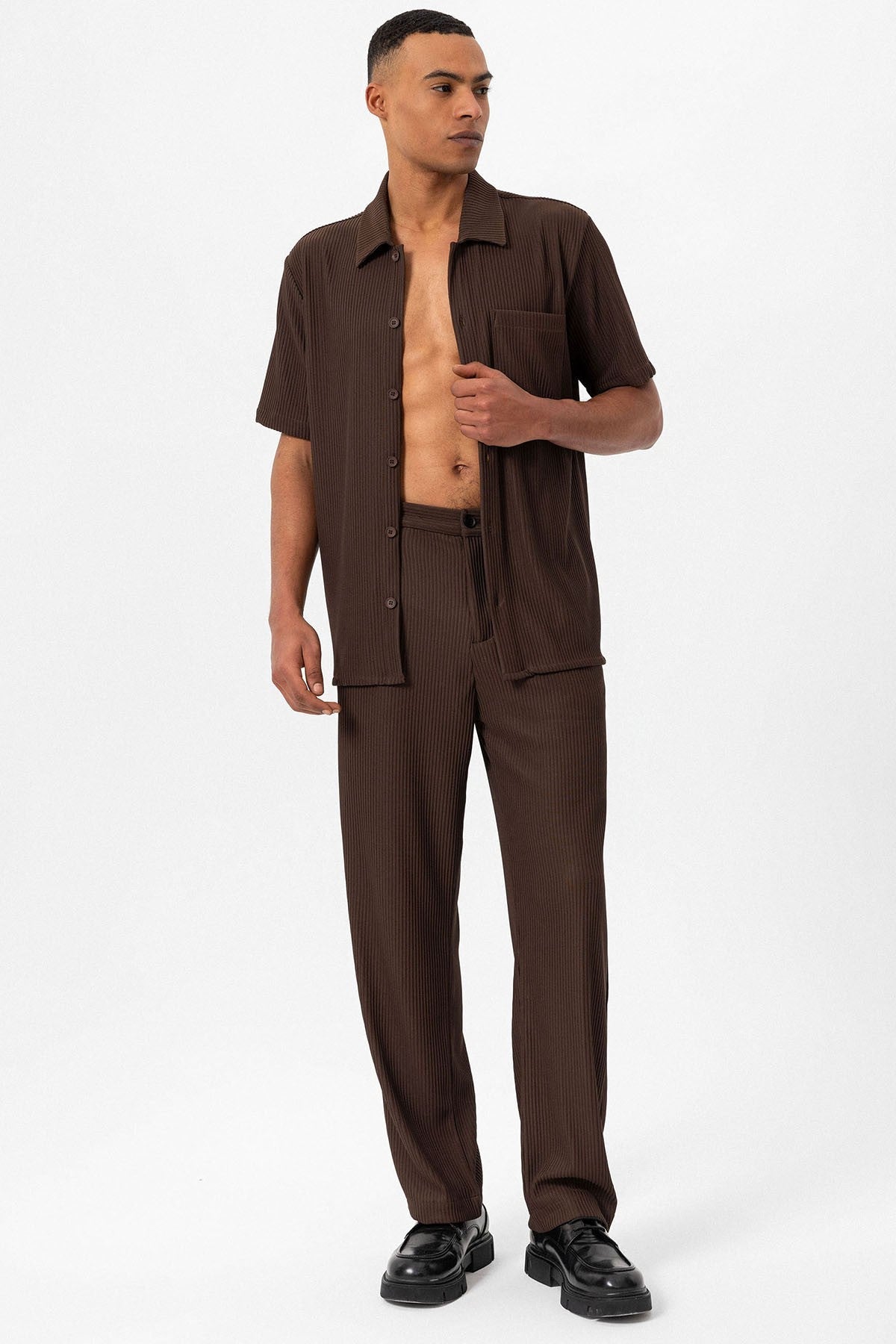 Antioch Ribbed Short-Sleeve Men's Shirt
