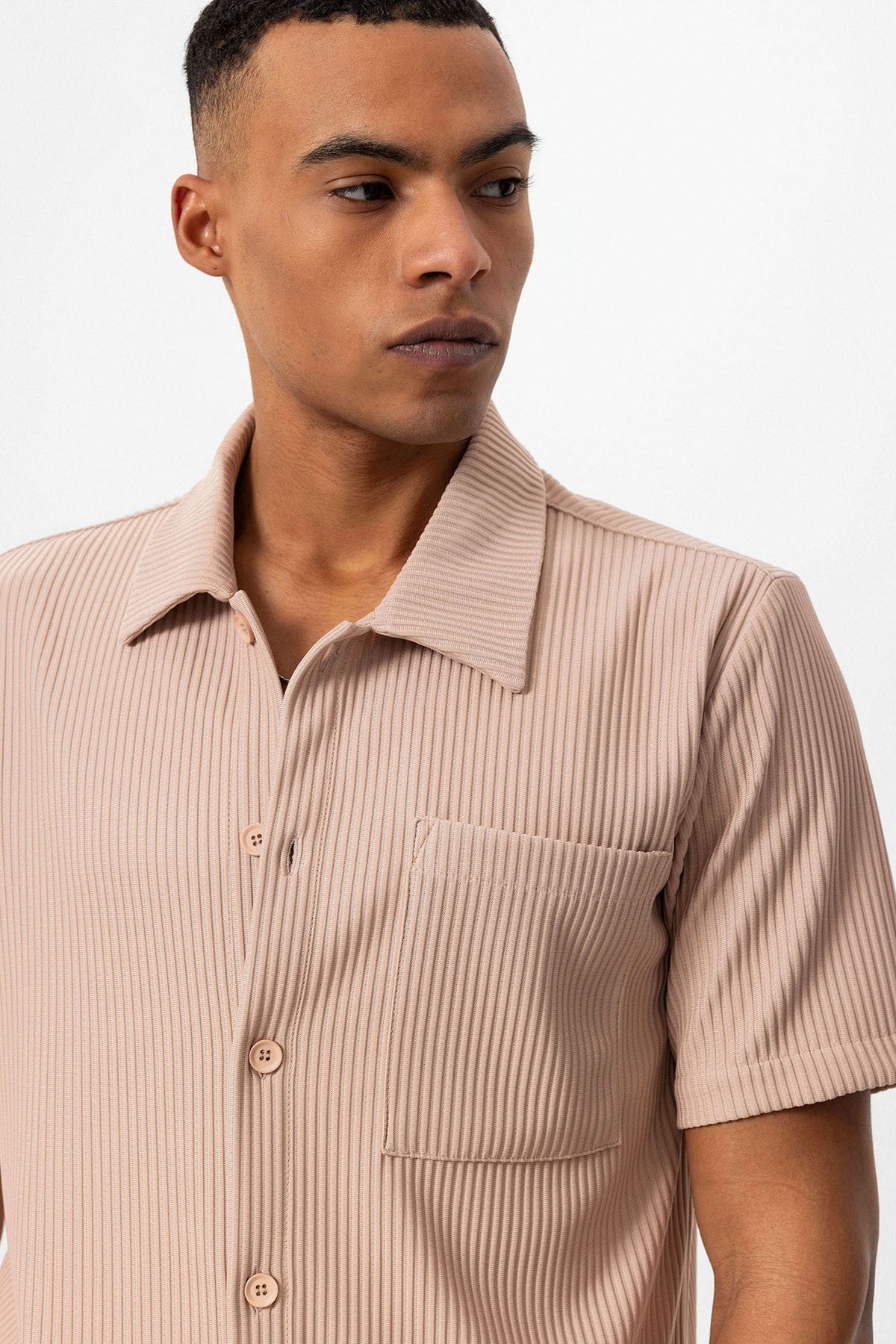 Antioch Ribbed Short-Sleeve Men's Shirt