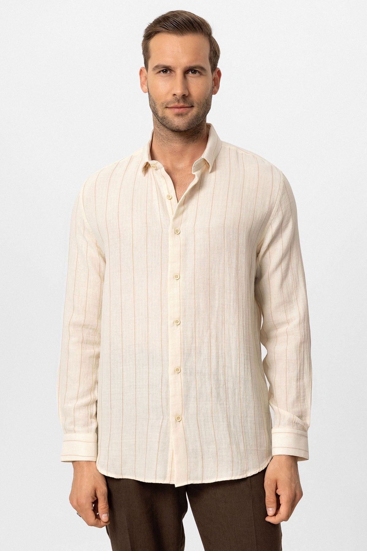 Antioch Slim-Fit Striped Men's Shirt