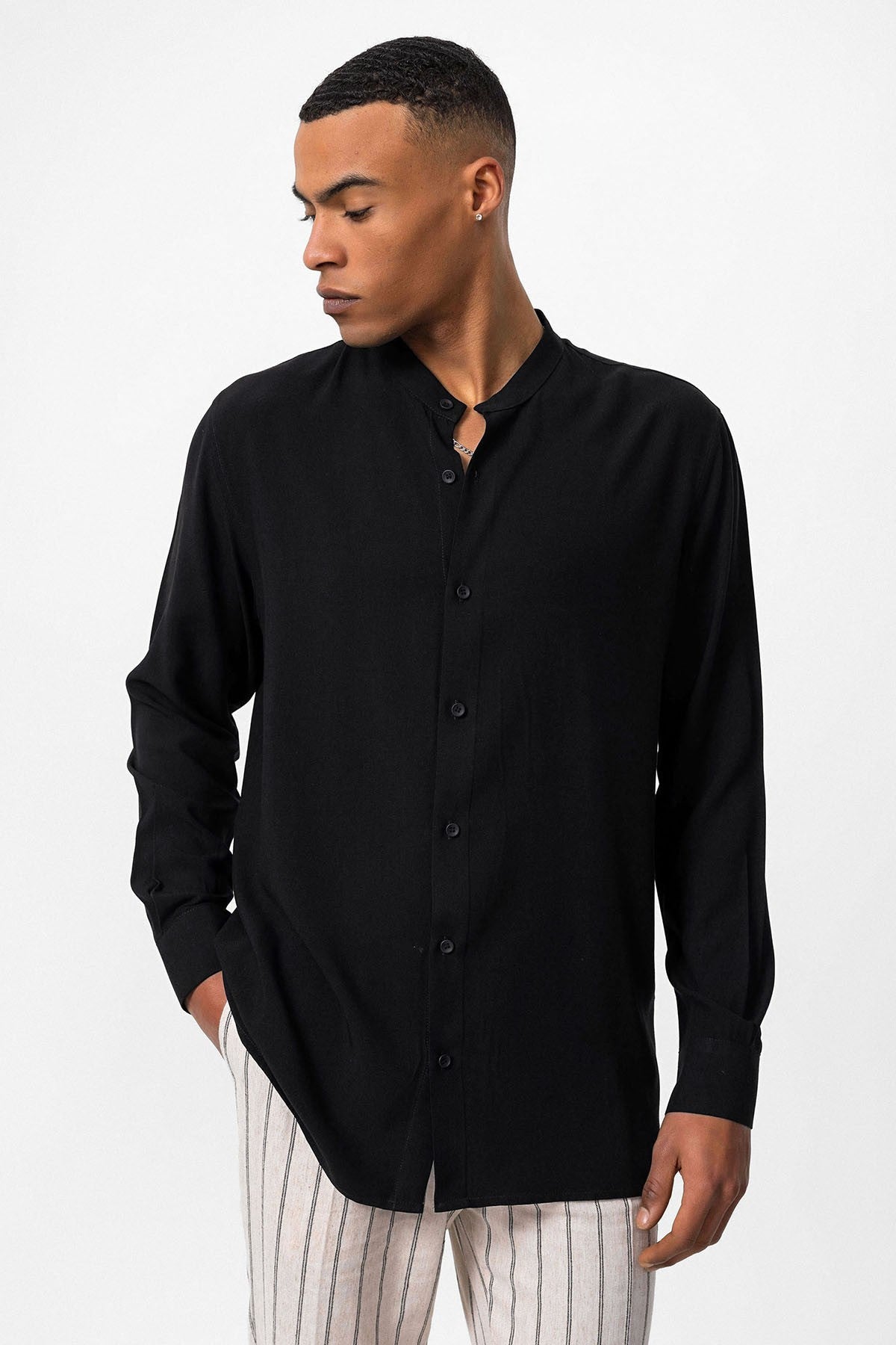 Antioch Hakim Yaka Regular-Fit Men's Shirt