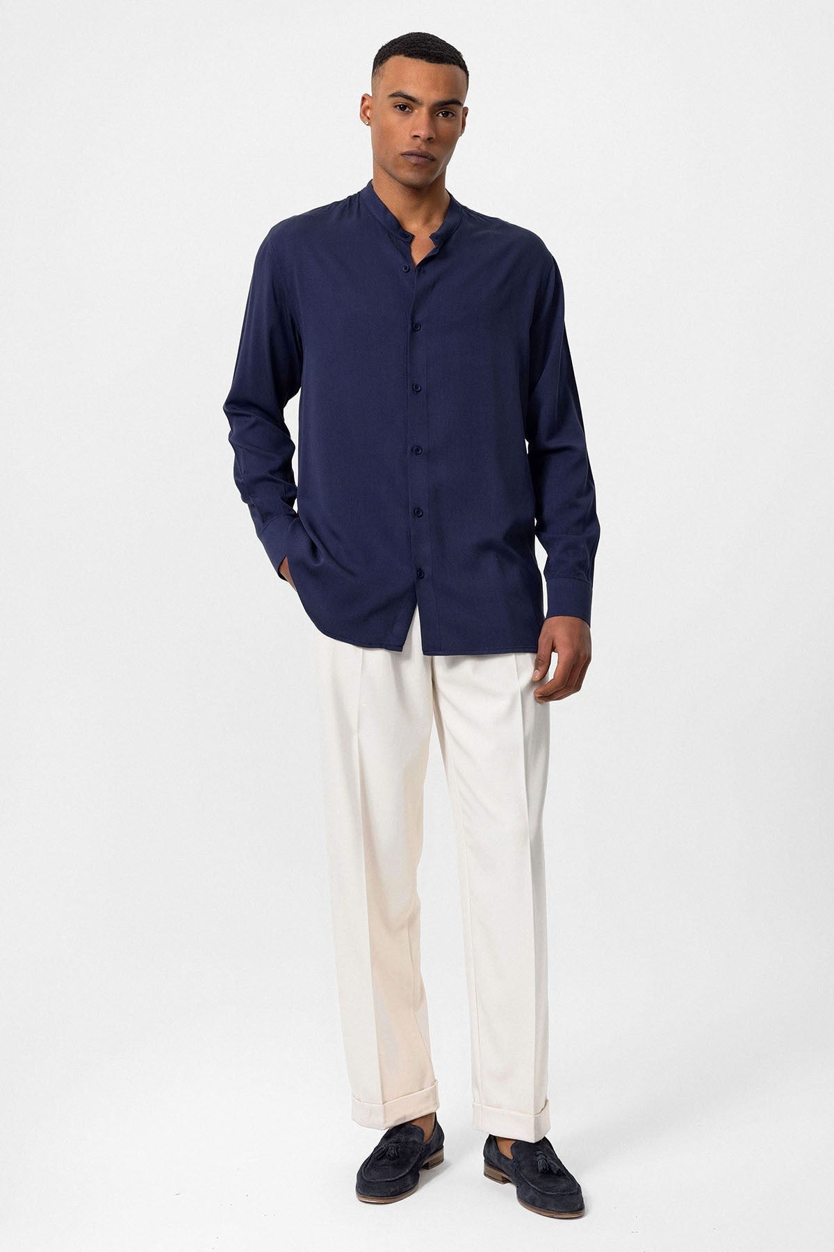 Antioch Hakim Yaka Regular-Fit Men's Shirt