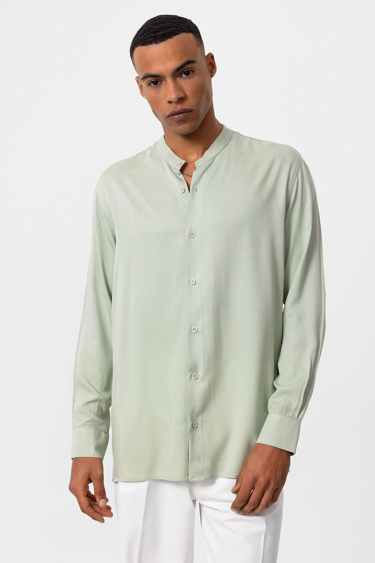 Antioch Hakim Yaka Regular-Fit Men's Shirt