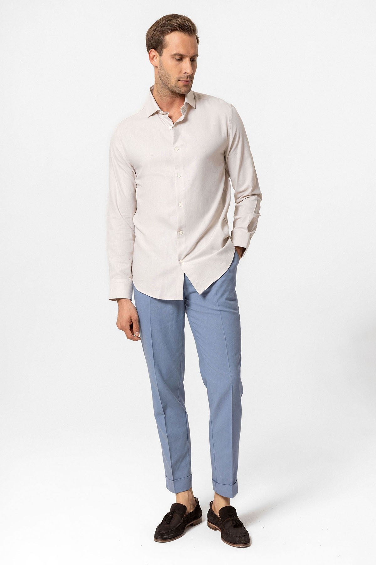 Antioch Long-Sleeve Slim-Fit Men's Shirt