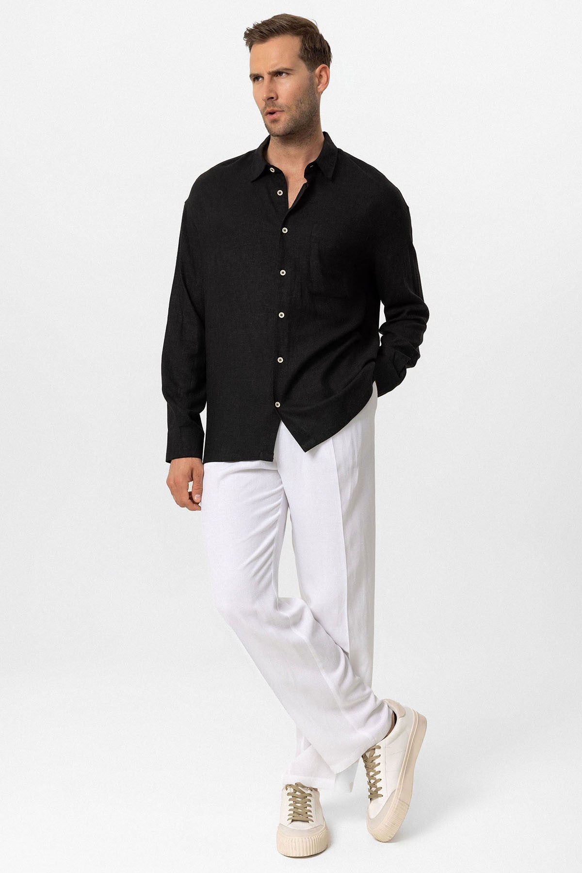 Antioch Oversized Long-Sleeve Men's Shirt