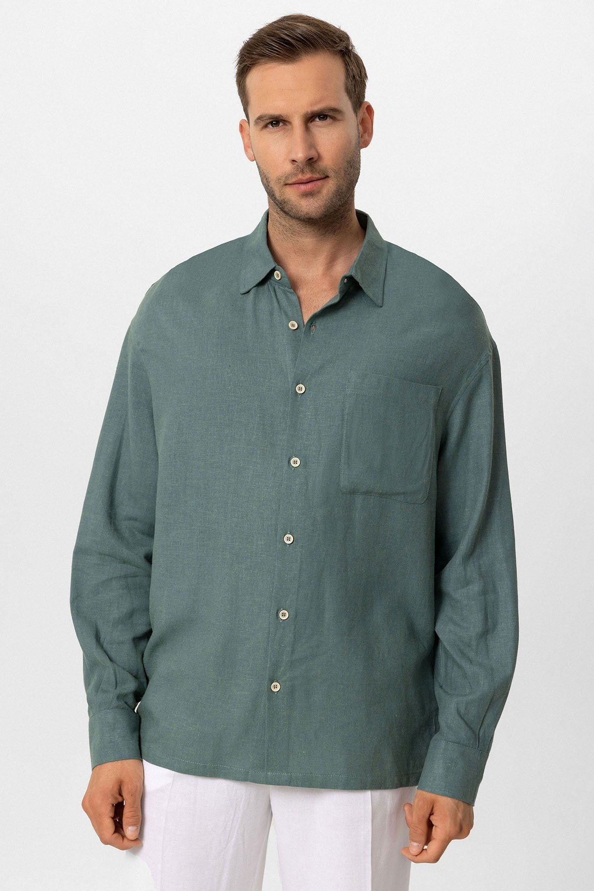 Antioch Oversized Long-Sleeve Men's Shirt