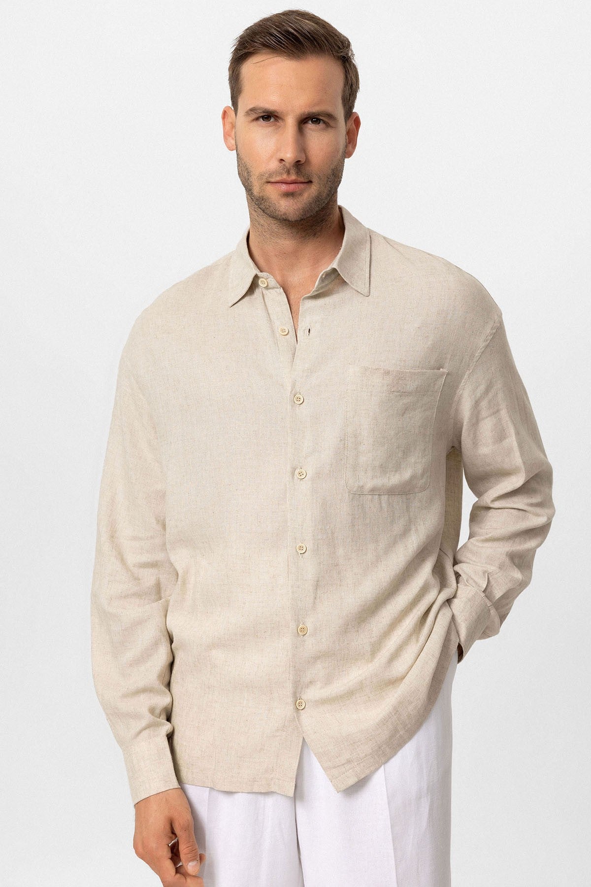 Antioch Oversized Long-Sleeve Men's Shirt