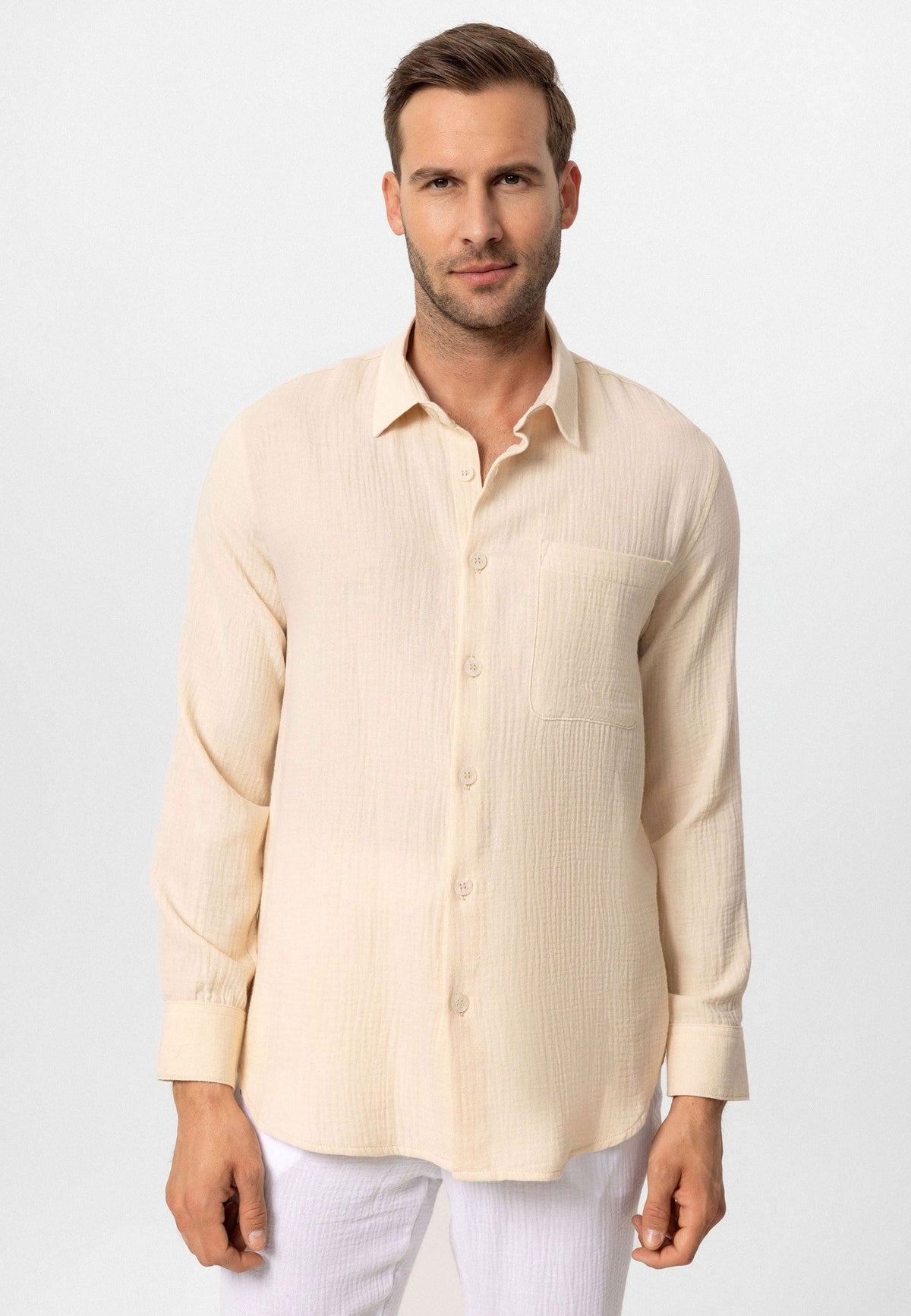 Antioch Muslin Long-Sleeved Men's Shirt