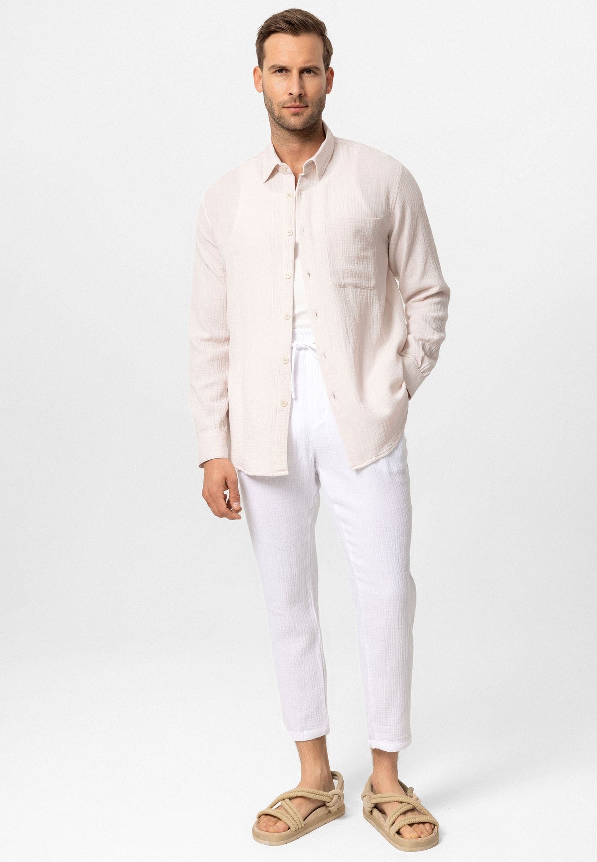Antioch Muslin Long-Sleeved Men's Shirt