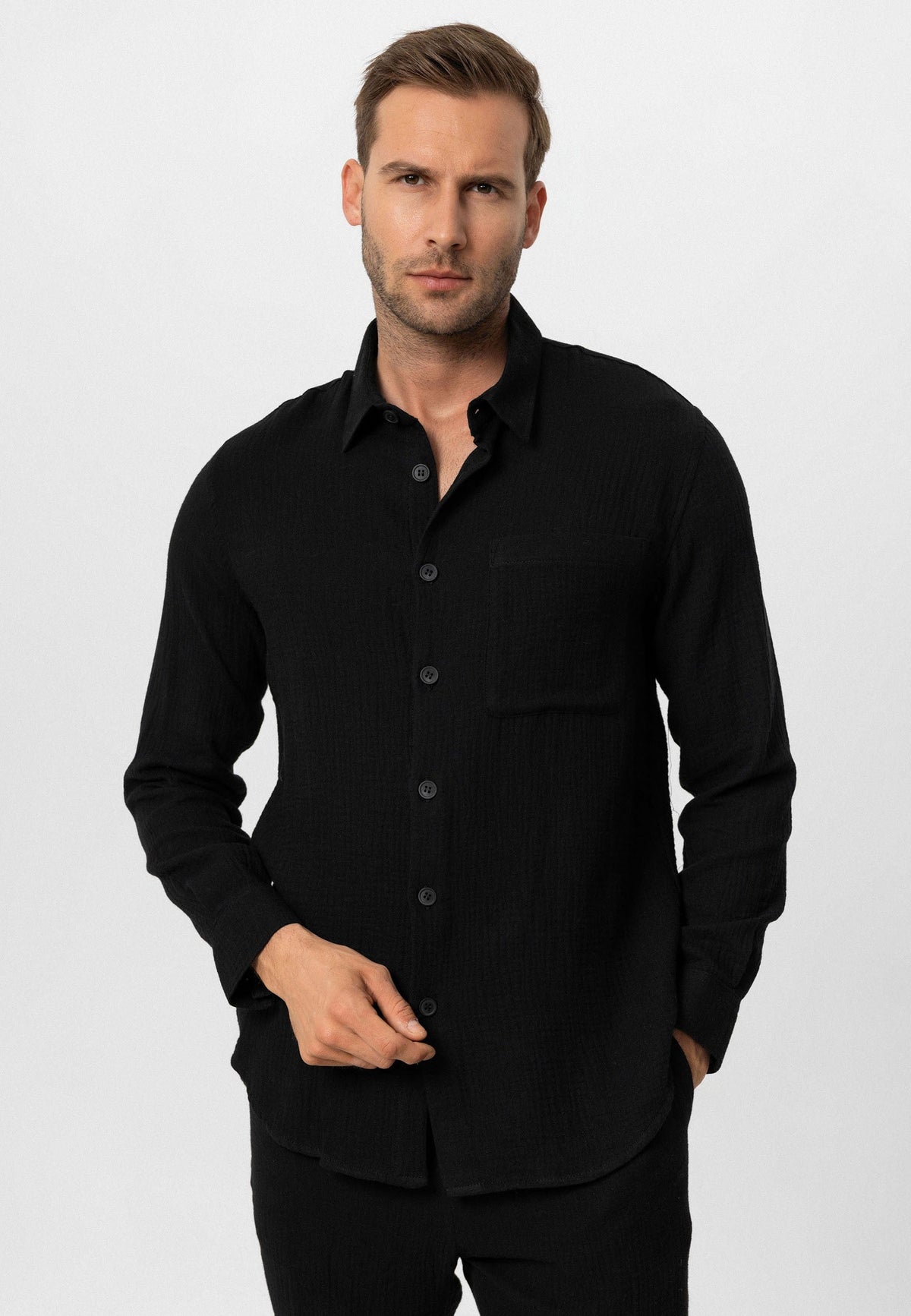 Antioch Muslin Long-Sleeved Men's Shirt