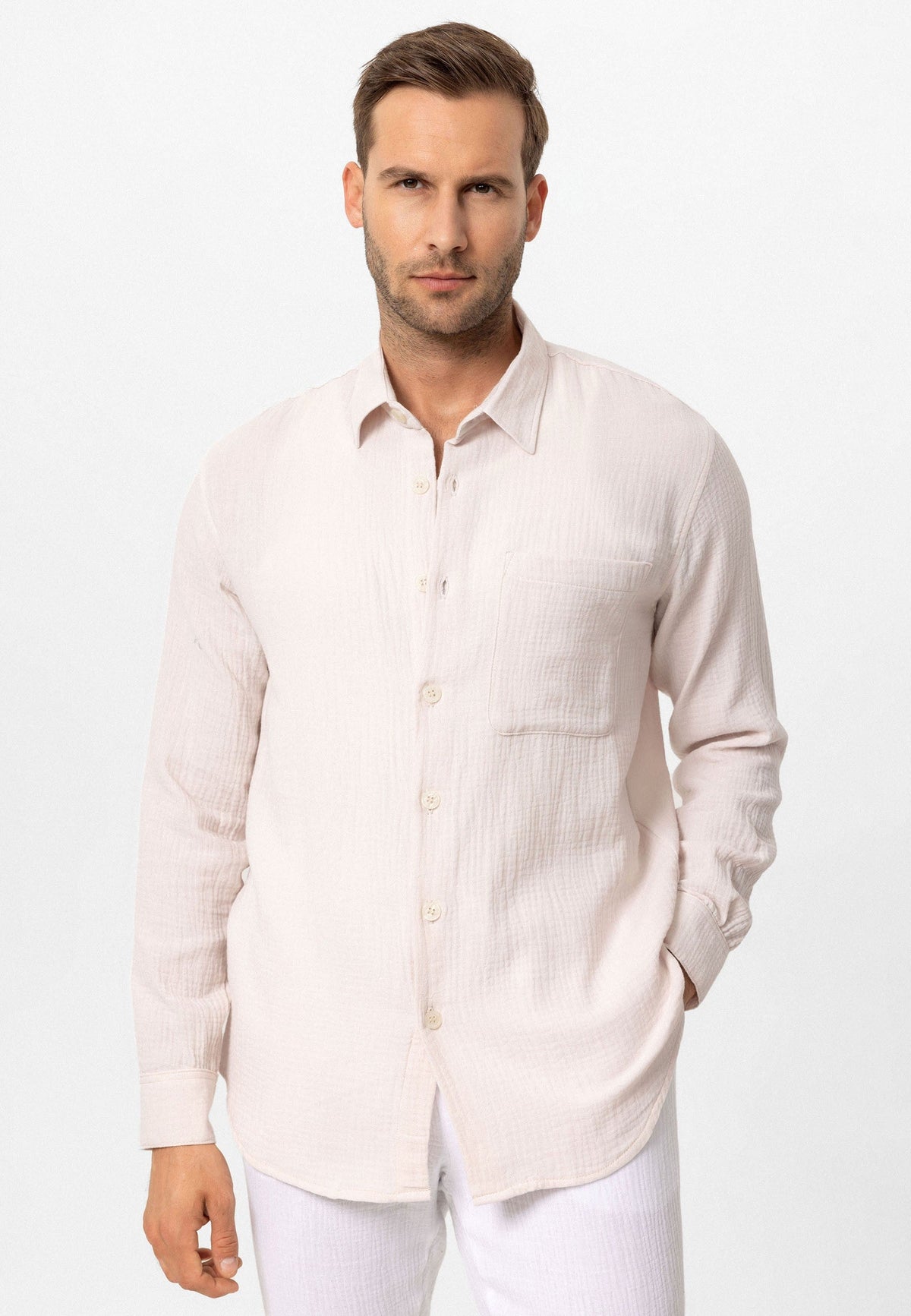 Antioch Muslin Long-Sleeved Men's Shirt