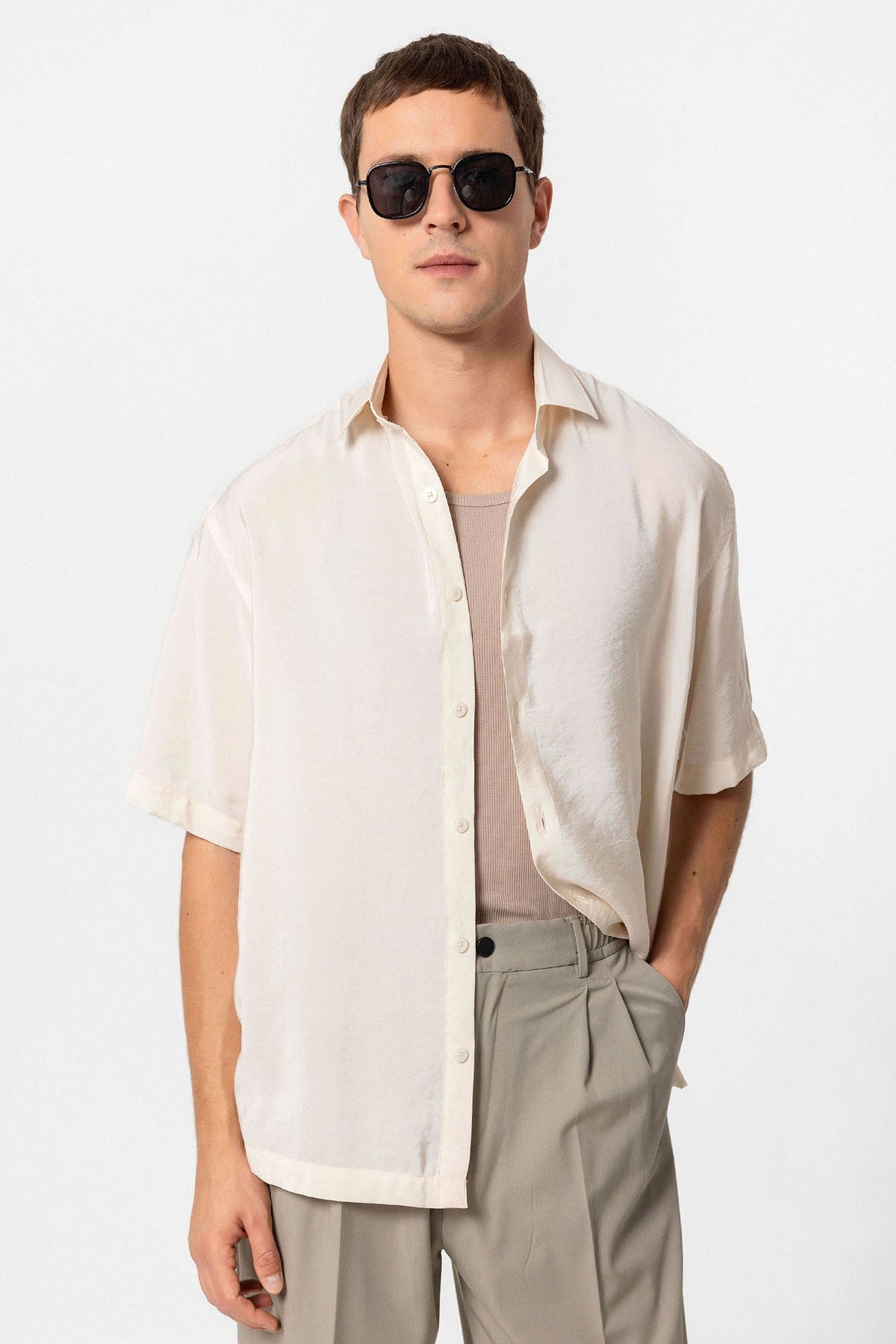 Antioch Short-Sleeve Oversized Men's Shirt