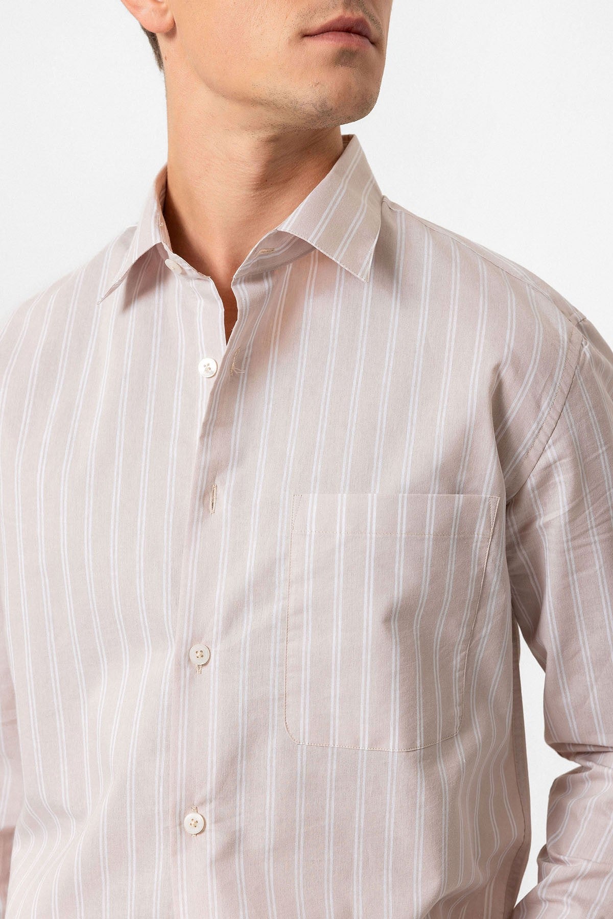 Antioch Regular Fit Long-Sleeve Striped Men's Shirt