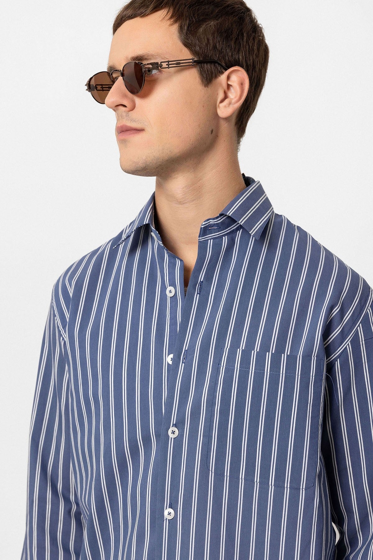 Antioch Regular Fit Long-Sleeve Striped Men's Shirt