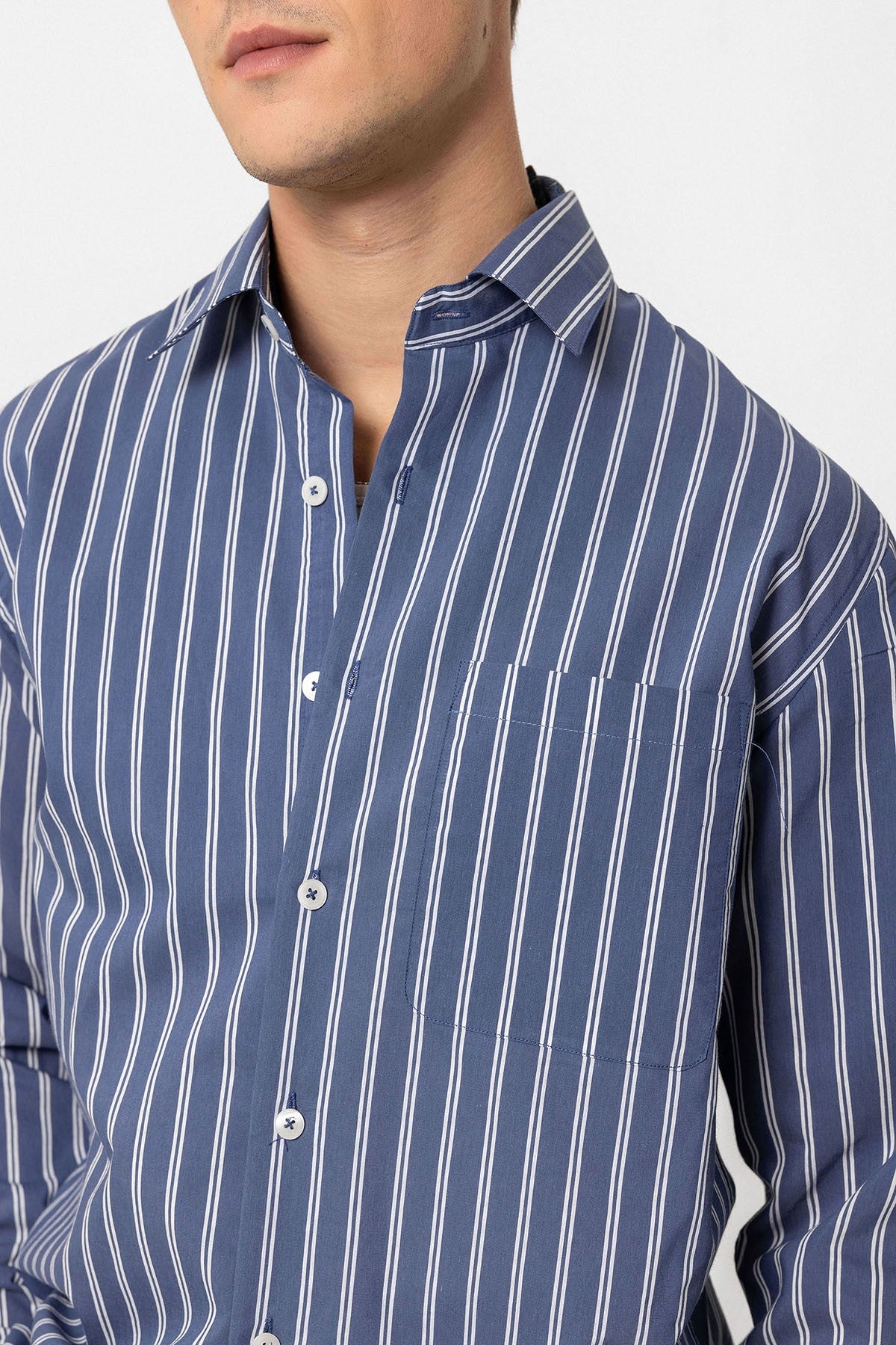 Antioch Regular Fit Long-Sleeve Striped Men's Shirt