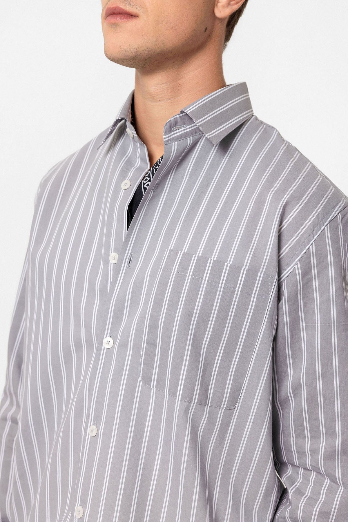 Antioch Regular Fit Long-Sleeve Striped Men's Shirt