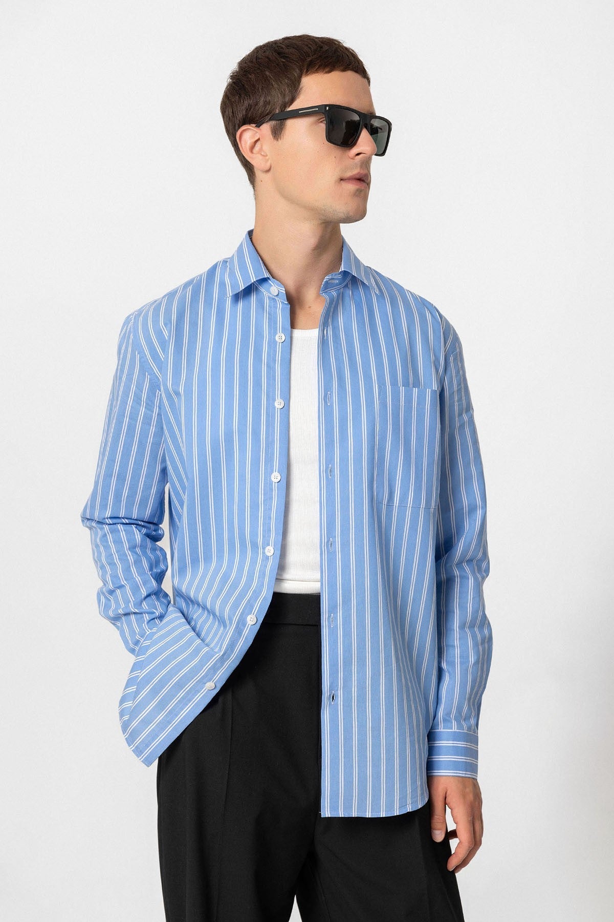 Antioch Regular Fit Long-Sleeve Striped Men's Shirt