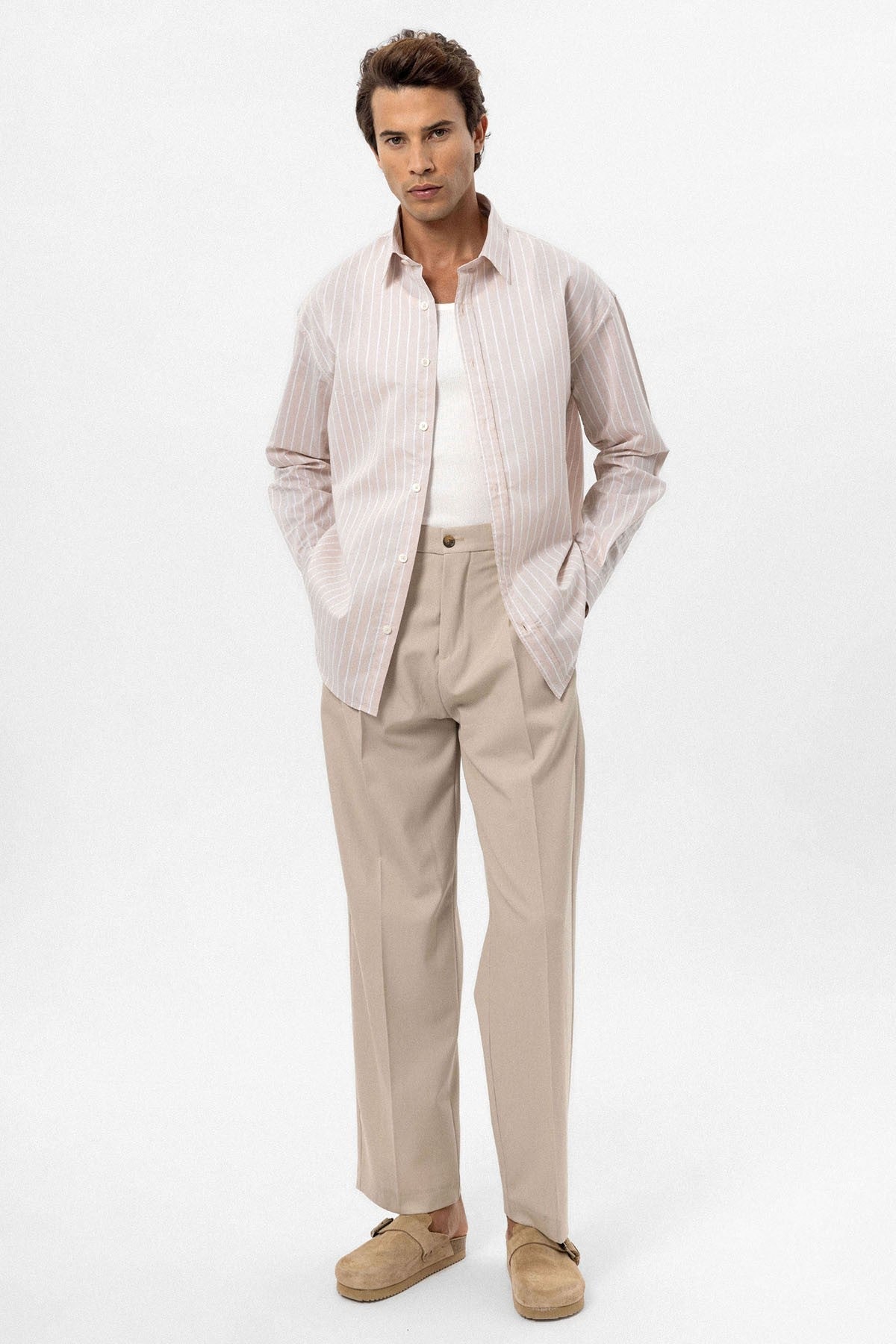 Antioch Oversized Striped Men's Shirt