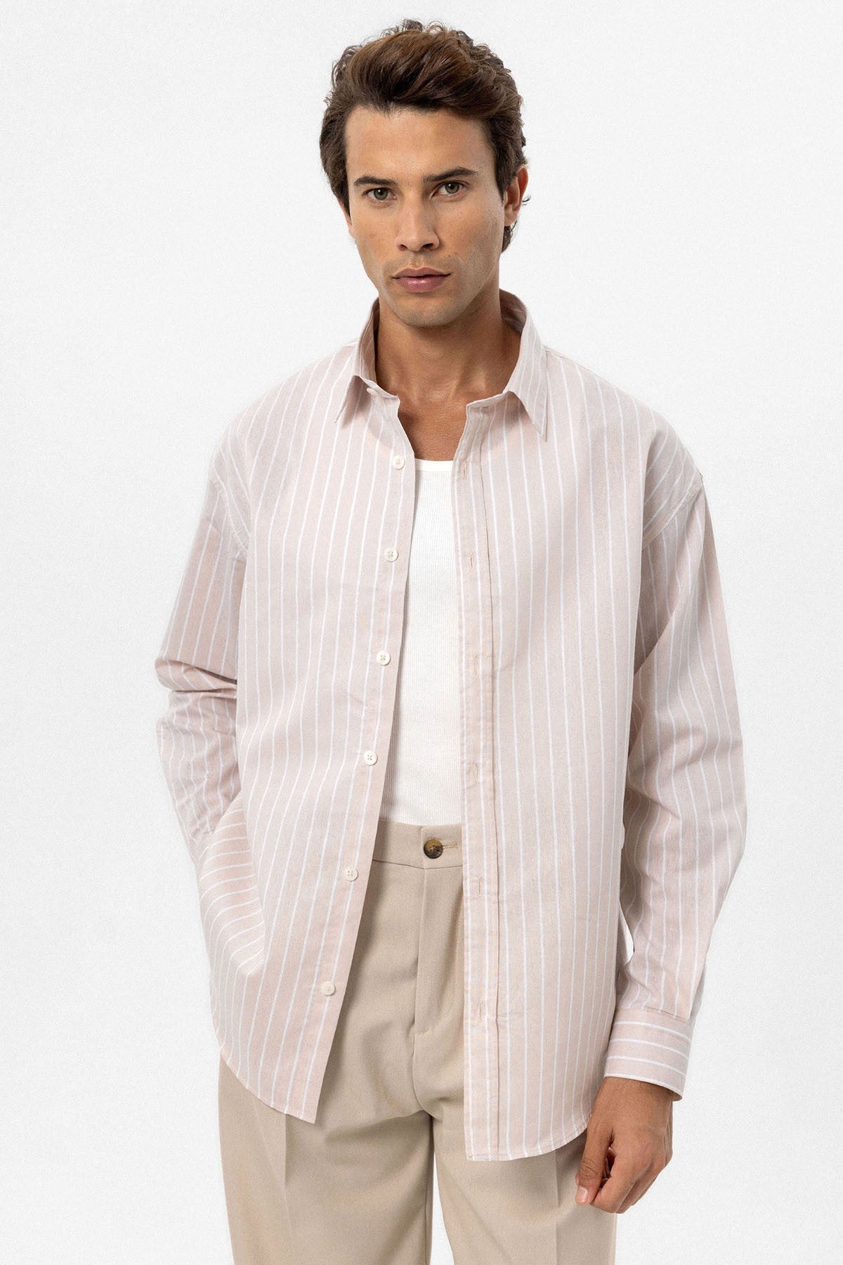 Antioch Oversized Striped Men's Shirt