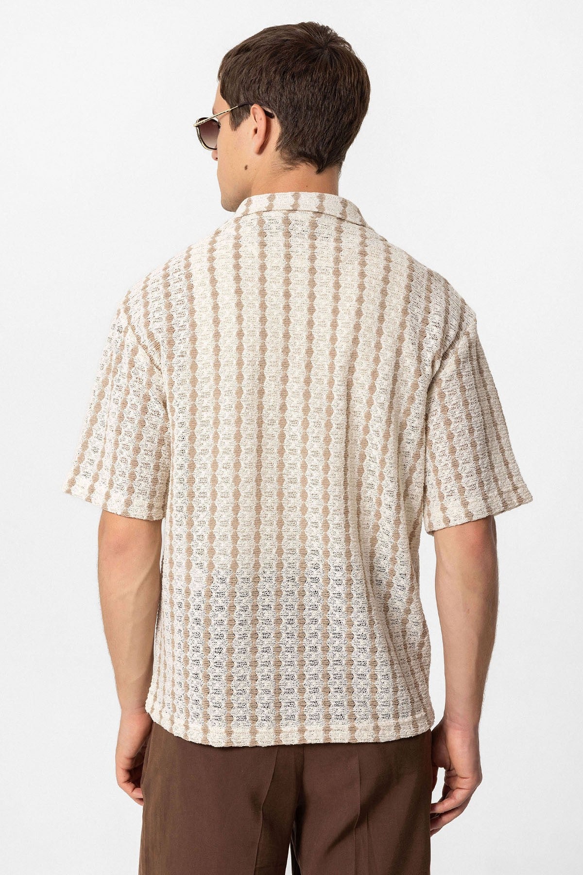 Antioch Striped Knit Short-Sleeve Men's Shirt