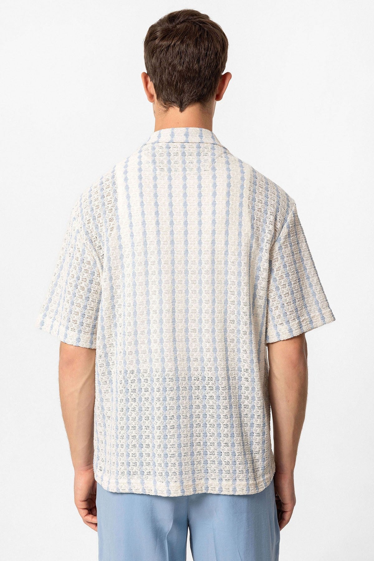 Antioch Striped Knit Short-Sleeve Men's Shirt