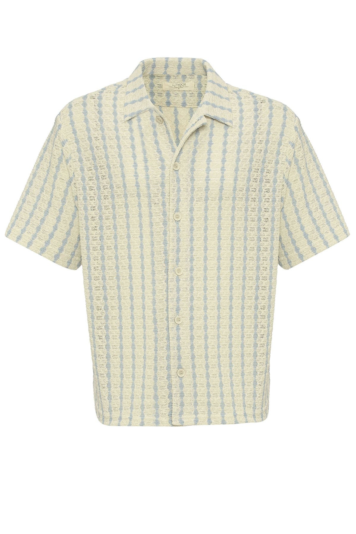 Antioch Striped Knit Short-Sleeve Men's Shirt