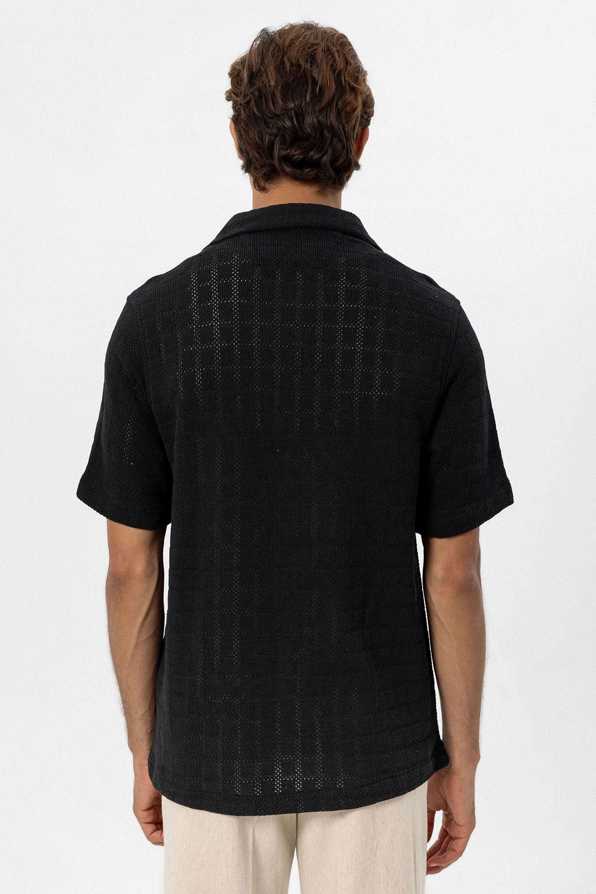 Antioch Apache Collar Square-Knit Men's Shirt