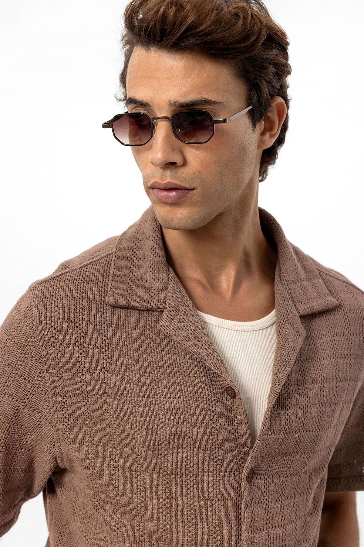 Antioch Apache Collar Square-Knit Men's Shirt