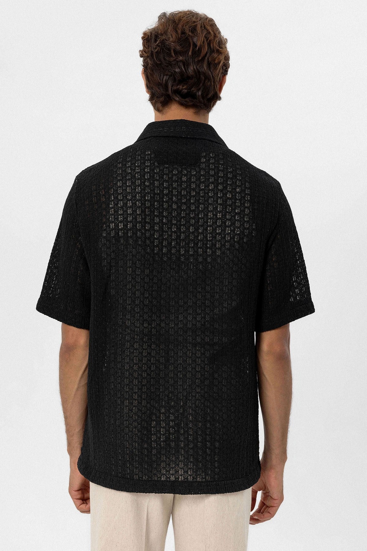 Antioch Textured Crochet Men's Shirt