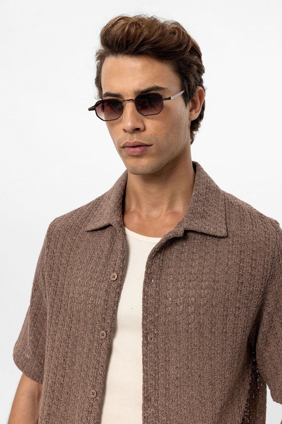Antioch Textured Crochet Men's Shirt