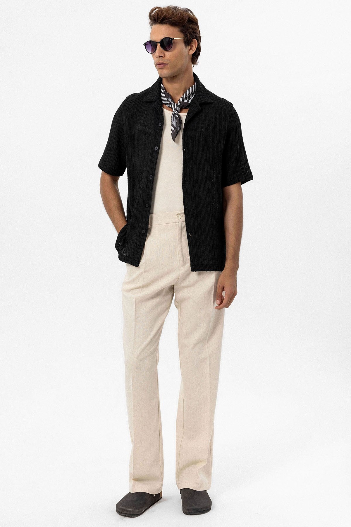 Antioch Textured Crochet Men's Shirt