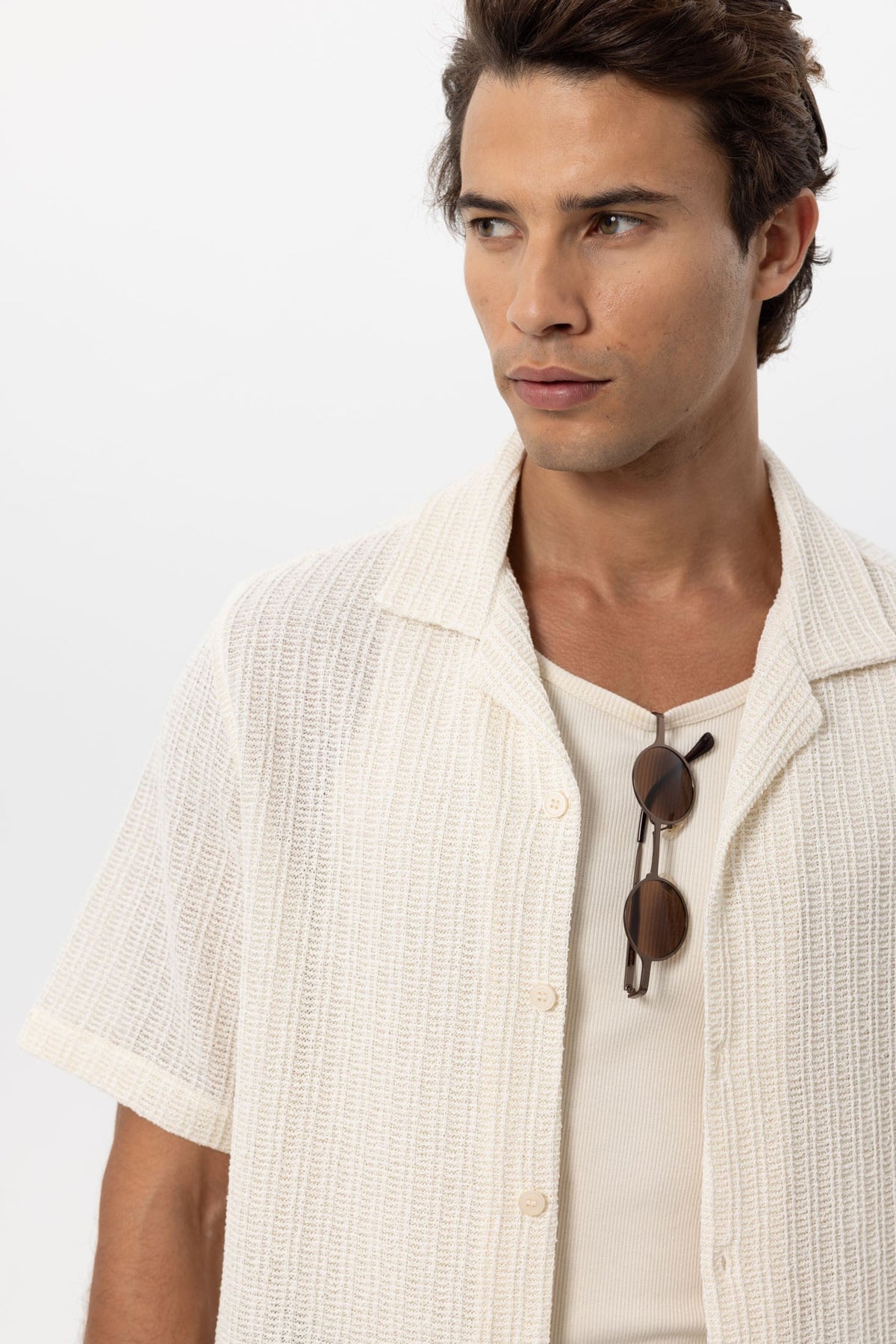Antioch Textured Crochet Men's Shirt